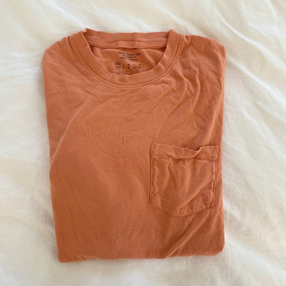 UO Standard Fit Orange Tee